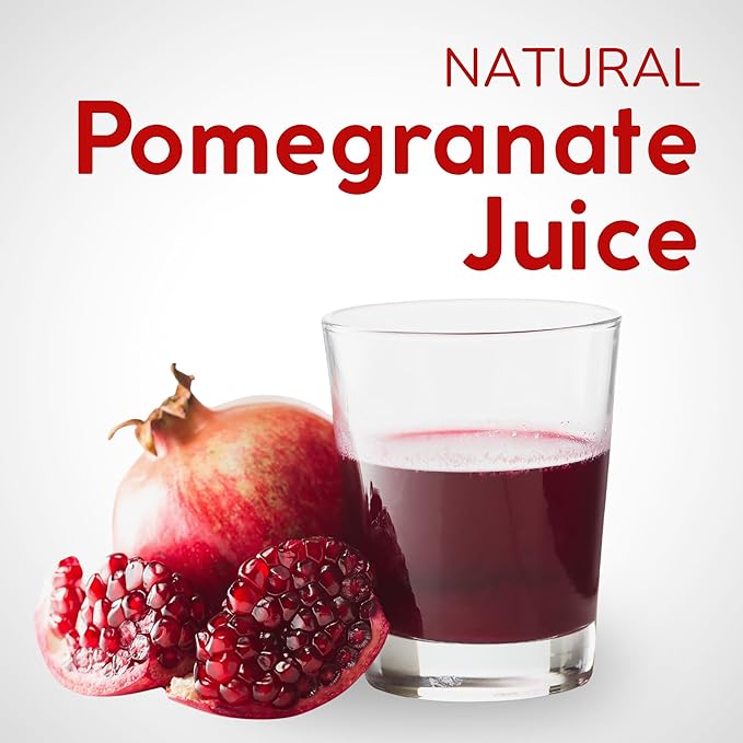 Organic Pomegranate Juice Box 101.4 Fl Oz | Pure Fruit Juice Not From Concentrate | Organic Vegan Non-GMO | No Added Sugar Easy-Pour Tap Packaging