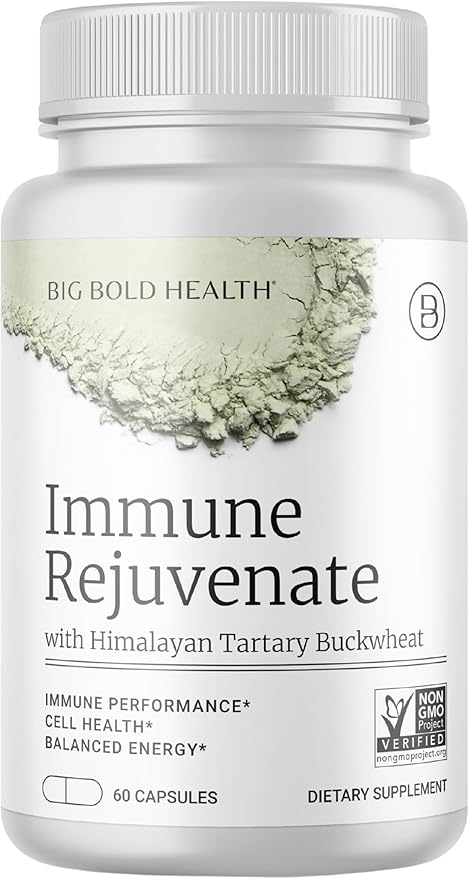 BIG BOLD HEALTH HTB Immune Rejuvenate - Polyphenols Supplement for Immune Support with Himalayan Tartary Buckwheat - Gluten Free Dairy Free Non-GMO Formula - 60 Vegetarian Capsules