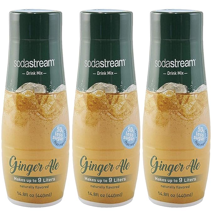 SodaStream Ginger Ale 440ml 3 Pack 14.8 Fl Oz