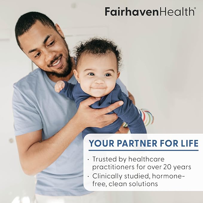 Fairhaven Health FertilAid for Men | Male Fertility Supplement for Count and Motility | Pre-Conception Support with L-Carnitine CoQ10 Maca and Zinc | 90 Capsules | 3 Month Supply