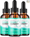 (3 Pack) Sugar Harmony Drops Official SugarHarmony Liquid Drops with All Natural Ingredients Advanced Formula Support Supplement with Maximum Strength Premium Vitamins for Women &amp Men (90 Servin