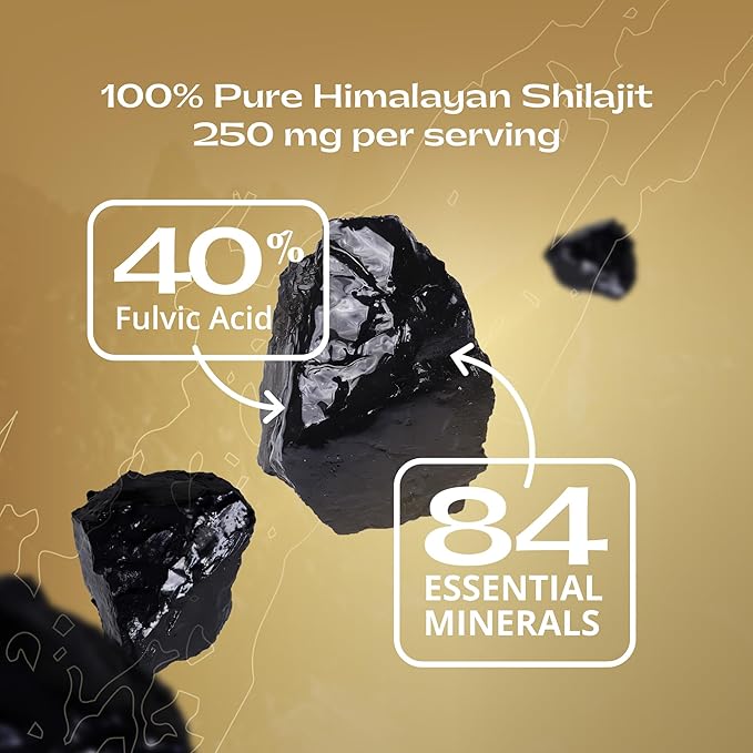 Colombian Coffee with Shilajit – Medium Roast Organic Ground Coffee Energy &amp Immunity Boost 250mg Himalayan Shilajit per Serving 16 Servings