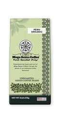 Unroasted Green Coffee Beans Mega Beans Coffee Specialty Grade Green Coffee Beans. (5 LB Peru Organic 5 Lb)