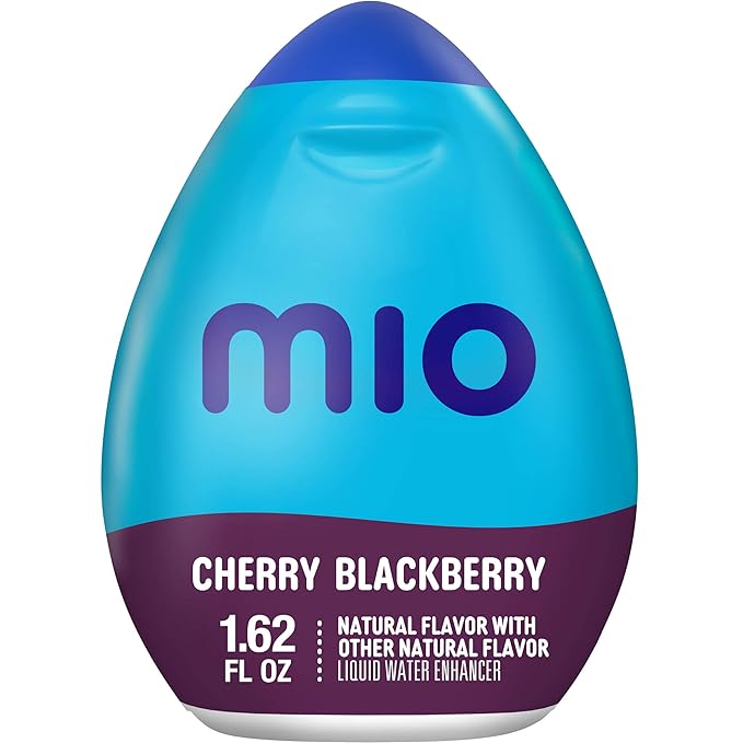 MiO Liquid Water Enhancer Variety Pack – Orange Tangerine Fruit Punch Lemonade &amp Cherry Blackberry Flavors (Pack of 4)