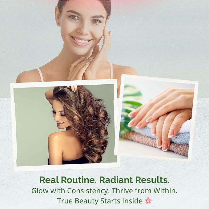 Plant-Based Collagen Booster - Vegan Support with Vitamin C Amino &amp Hyaluronic Acids - 700mg/Serving - Non-GMO Gluten-Free No Filler - 60 Capsules 2 Capsules/Day for 1 Month Supply