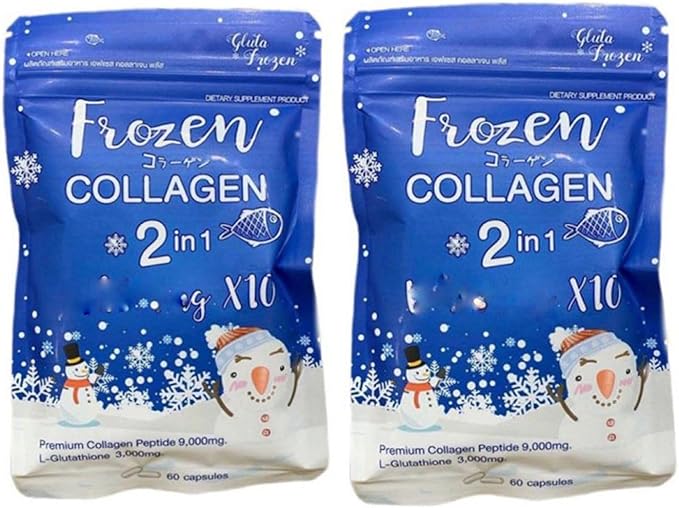 Generic 2 Packs Frozen Collagen 2 in 1 Collagen Glutathione - Anti-Aging Radiant Glow