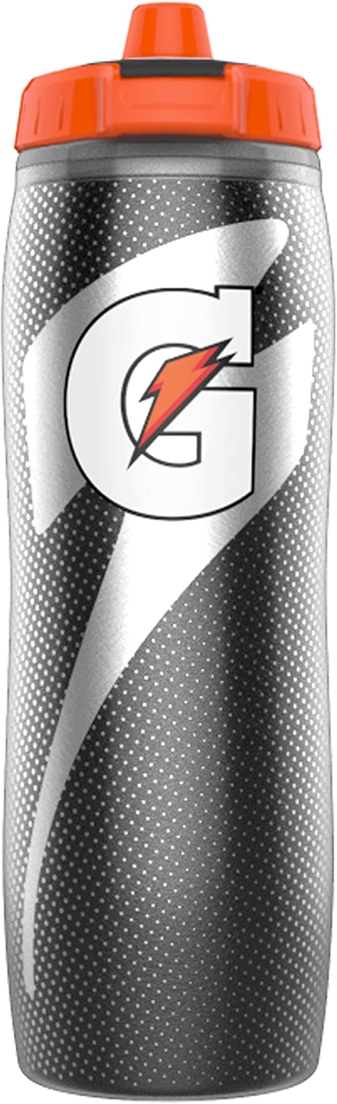 Gatorade Insulated Squeeze Bottle Black 30oz+Gatorlyte Powder Variety Pack (FLAVORS) Makes 20 Fl Oz (Pack of 18)