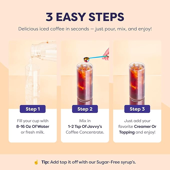Coffee Concentrate - Cold Brew Coffee Perfect for Hot or Iced Instant Coffees Hot Drinks Cold Brew Concentrate 5 Pack - Caramel