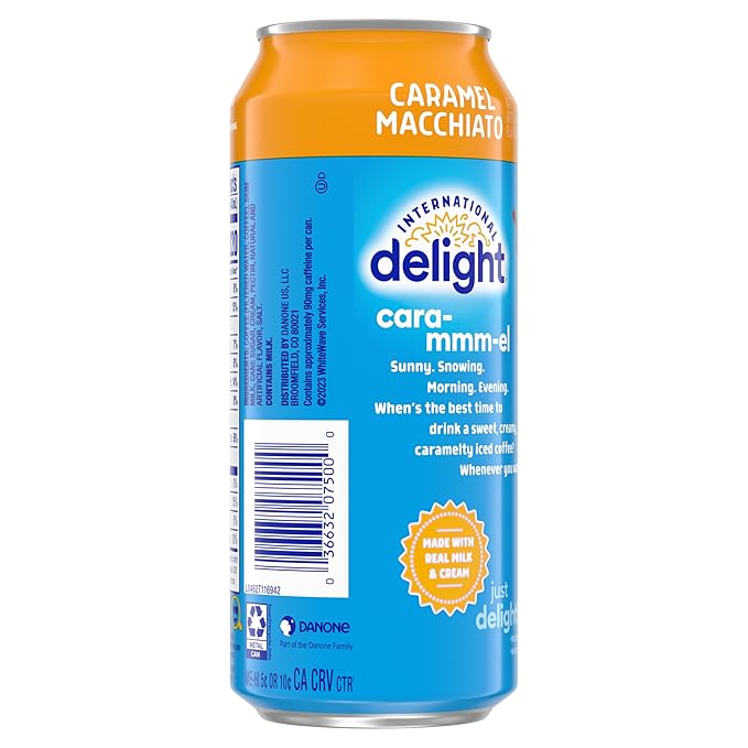 International Delight Iced Coffee Caramel Macchiato 15 Fl Oz (Pack of 12)