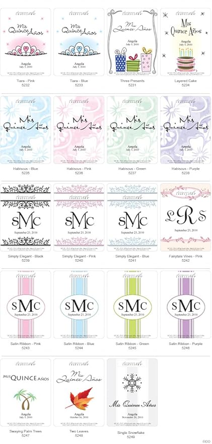 Personalized Coffee Favors - Set of 24 (Quinceanera)