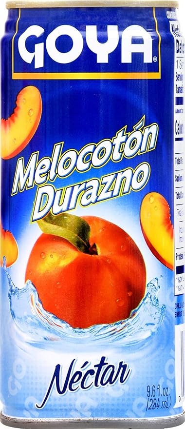 Goya Foods Peach Nectar 9.6 Fl Oz (Pack of 24)