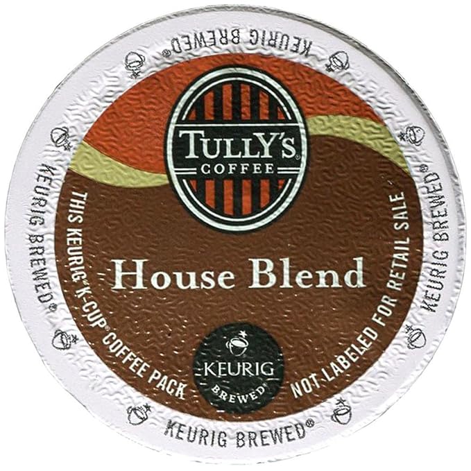 Tully's House Blend K-Cup Portion Pack for Keurig K-Cup Brewers (Pack of 80)