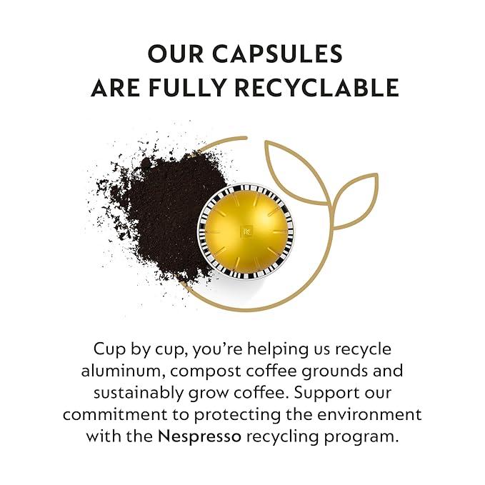 Nespresso Capsules VertuoSolelioMild Roast Coffee30-Count Coffee PodsBrews 7.8 oz.(Pack of 2)