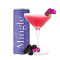 Mingle Mocktails Blackberry Hibiscus Bellini Non Alcoholic Drinks Alcohol Alternative Pre-Mixed Drinks with Real Juice Canned Mocktails or Cocktail Drink Mixer Gluten Free Vegan 24 Pack 12 fl oz