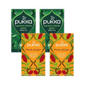 Pukka Tea Bags Organic (Three Ginger &amp Supreme Matcha Green) (2ea / 20ct) (Variety Pack)