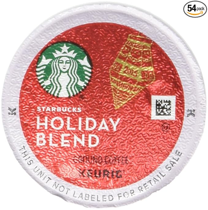 Starbucks K-Cups 54-Count Holiday Blend Medium Roast Coffee Limited Edition