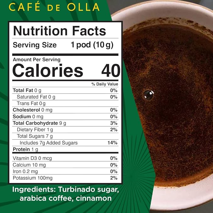 Oriente Sweetened Espresso with Cinnamon Coffee Pods 50 ct Dark Roast Flavored Cuban Inspired Coffee in Single Serve Pods - 100% Arabica Beans Compatible with Keurig K Cups Maker