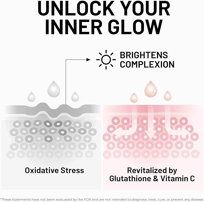 Pure Prana Glutathione &amp Vegan Collagen Builder - Brightening &amp Anti-Aging Supplement with Hyaluronic Acid Vitamin C &amp E - Radiant Skin Hair &amp Nails - 60 Capsules - Non-GMO Turmeric