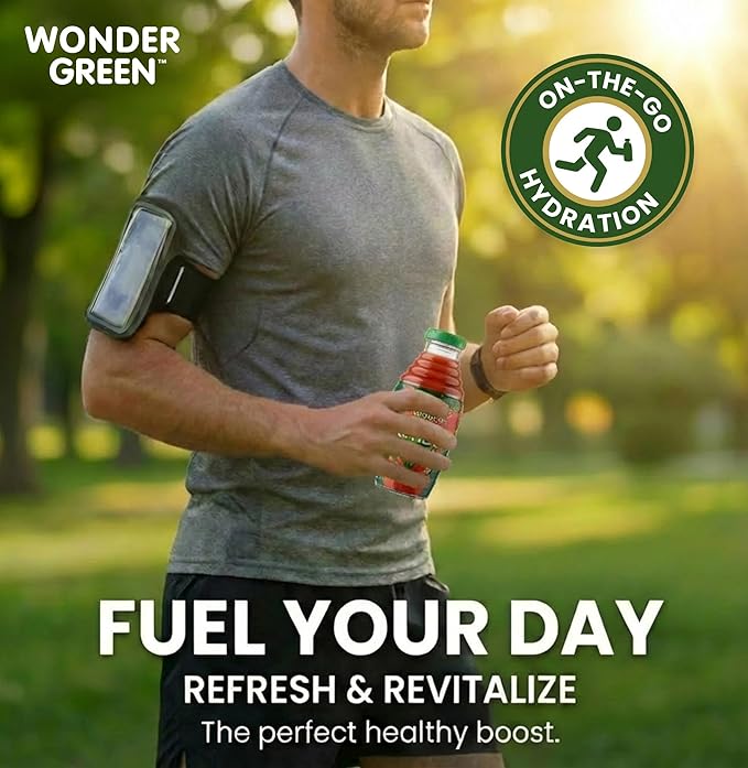 Wonder Green 100% Organic Veg8 + Cayenne Cold Pressed Juice 8.45 oz (6 Pack) | Vegetable Juice Blend All Natural No Additives or Preservatives Not from Concentrate