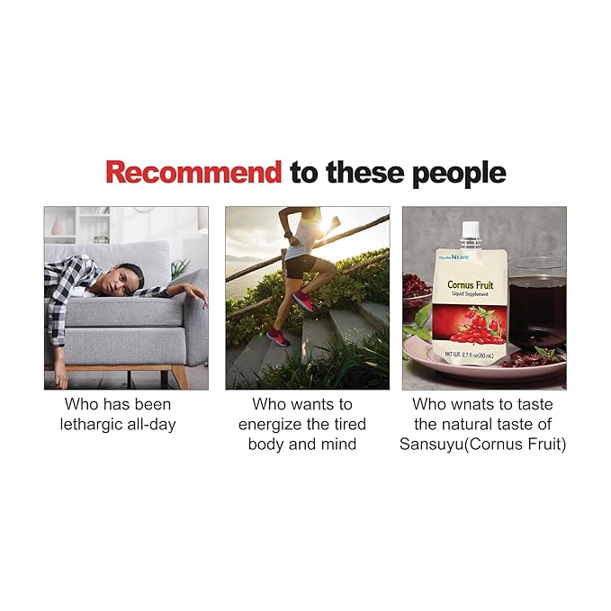 Chunho N'Care Cornus Fruit Juice Help men get healthier boost immune system (60 pack)