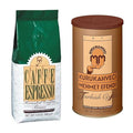 KURUKAHVECI MEHMET EFENDI Coffee Bundle – Turkish Coffee Ground 500g and Espresso Coffee 500g Rich Aroma