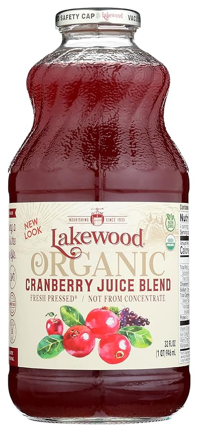 LAKEWOOD JUICE CRANBERRY BLEND ORG 32FO