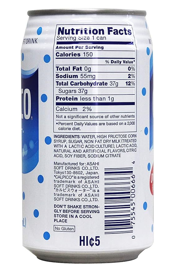 Calpico Original Soft Drink in Can (6 Pack)