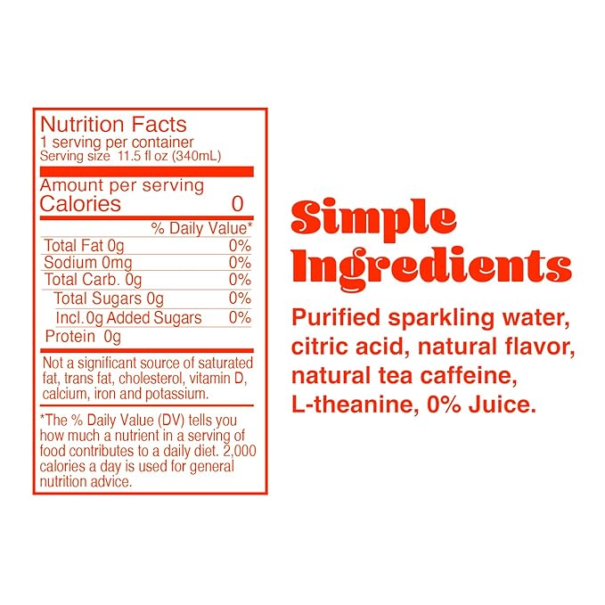 Phocus Energy Boost Blood Orange &amp Lemon Lime Bundle | 11.5 Fl oz (Pack of 24) | No Sugar | 75mg Caffeine + L-Theanine | 0 Calories