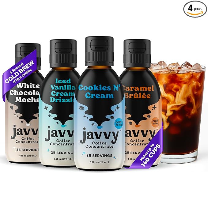 Coffee Concentrate Bundles - Cold Brew Coffee Perfect for Hot or Iced Instant Coffees Hot Drinks Cold Brew Concentrate 35 Servings - Variety - Limited Edition