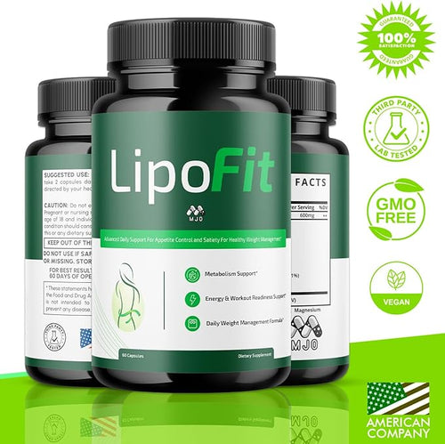 (2 Pack) Lipo Fit Capsules Official Lipo Fit Pills with All Natural Ingredients Advanced Overall Health &amp Wellness Vitamin Supplement Formula for Maximum Strength Multivitamin Support (120 Capsu