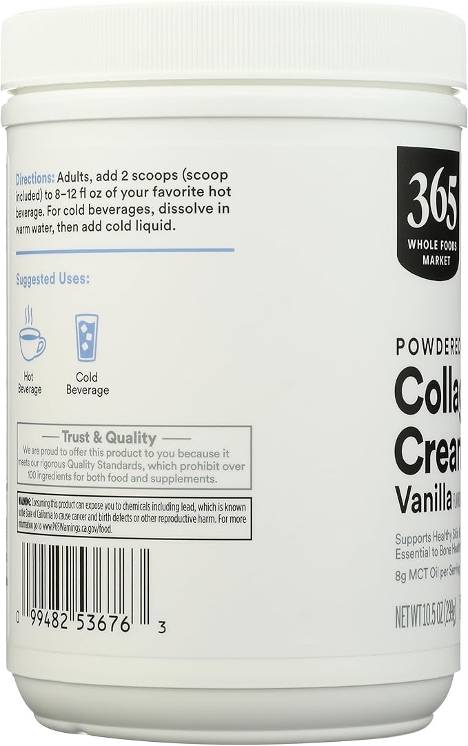 365 by Whole Foods Market Vanilla Collagen Creamer 10.5 OZ