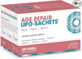 Age Repair Lipo-Sachets Liposomal Collagen Skin Supplement - Liquid Collagen Peptides to Support Skin Firmness Elasticity