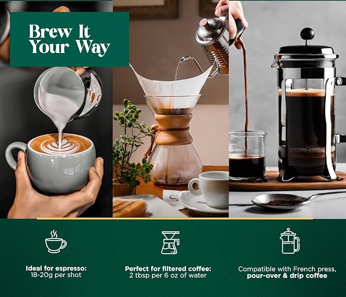 Samarian Coffee Light Roast – Colombian Single-Origin Arabica – Specialty Ground Coffee with Citrus &amp Floral Notes – Smooth &amp Aromatic – For Pour Over French Press Chemex V60 – 12oz Bag