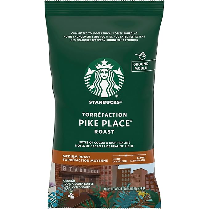 Starbucks SBK12411960 Pike Place Ground Coffee 18 / Box
