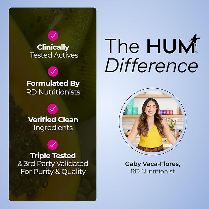 HUM Mighty Night Nighttime Sleep Supplement for Skin Care CoQ10 Valerian Root &amp Ferulic Acid to Support Cell Turnover Skin Vitamins for Women and Men Overnight Beauty Vitamins 60 Vegan Softge