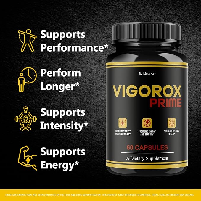 (2 Pack) Vigorox Prime Capsules - Official VigoroxPrime Pills Advanced Support Formula - Maximum Strength All Natural Ingredients for Overall Health &amp Wellness Reviews 120 Capsules for 2 Months