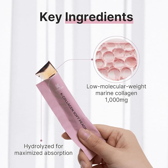 Daily Synbiotic+ (30 Caps) 100B CFU Kimchi Postbiotic &amp K-Collagen Soft Peach Collagen Jelly (30 Sticks) - Digestive &amp Skin Health