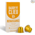 Daddy De Clieu Renaissance Coffee Pods (Sweet &amp Balanced Brazil and Ethiopia 100% Arabica Blend) Compatible with Nespresso Original Line Machines Recyclable Aluminum Capsules 70 Count