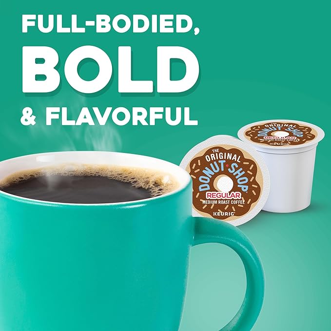 The Original Donut Shop Regular Single-Serve Keurig K-Cup Pods Medium Roast Coffee Pods 48 Count