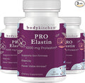 Body Kitchen Pro-Elastin 1000 mg Elastin Supplement Reduce Signs of Aging Improved Skin Health Firmness &amp Elasticity Fewer Wrinkles Veggie Caps (Pack of 3)
