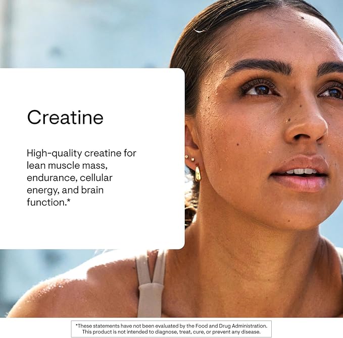 THORNE Creatine - Micronized Creatine Monohydrate Powder - Support for Muscles &amp Cognitive Function* - for Women &amp Men - Unflavored - NSF Certified for Sport - 5 g per Serving - 180 Servings