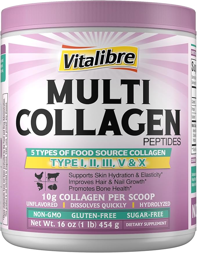 Multi Collagen Peptides 180 Caps and Multi Collagen Peptides Powder 16oz