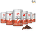 illy Whole Bean Coffee Colombia Single Origin Medium Roast 100% Arabica Premium Italian Coffee Ideal for Espresso Drip Moka and French Press Brewing 8.8oz 6 Pack