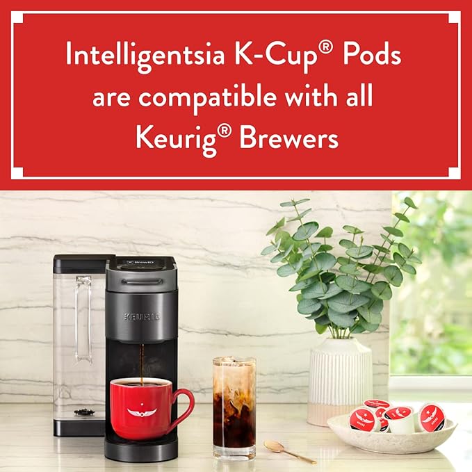 Intelligentsia Coffee Light Roast K-Cup Coffee Pods for Keurig Brewers - Organic El Gallo 30 Count with Flavor Notes of Milk Chocolate Honey and Cola (3 Boxes of 10 K-Cup Pods)