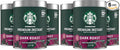 Starbucks Premium Instant Coffee Dark Roast Coffee Arabica Beans Three 3.17 oz Tins (Pack of 2)
