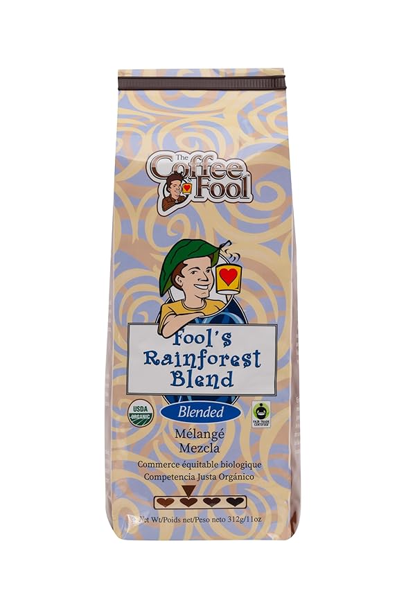 Coffee Fool's Organic Fair Trade Rainforest (Very Fine Grind)