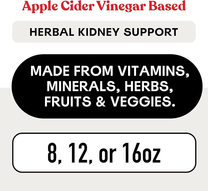 Complete Natural Products Kidney Complete - 16oz Liquid Dietary Supplement for Kidney Support Cleanse and Detox with Apple Cider Vinegar Lemon &amp Organic Chanca Piedra.
