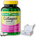Collagen Plus Vitamin C- Tablets 1000mg Hair Skin and Nails 90ct (Pack of 1) Boxed by Fusion Shop Store