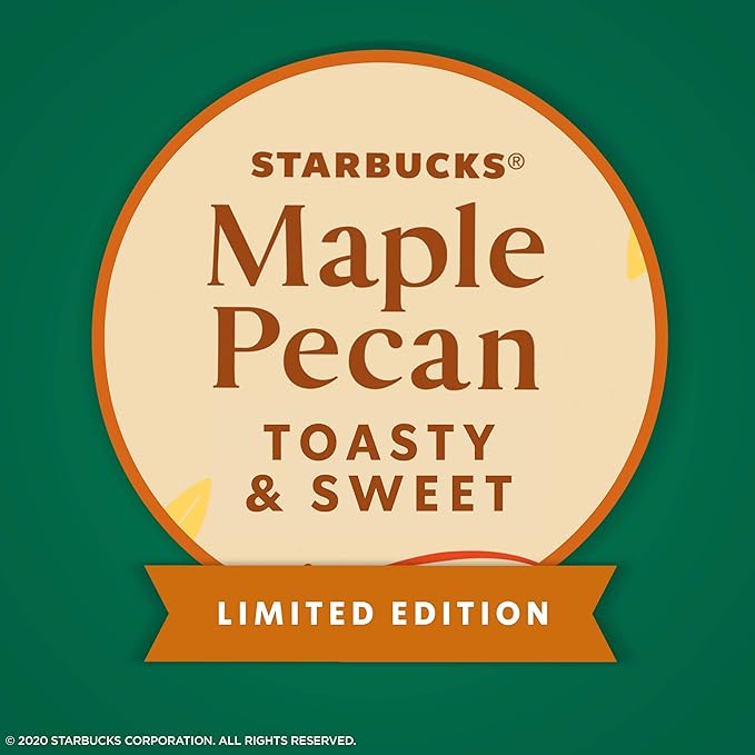 Starbucks Coffee K-Cup Pods Maple Pecan 22 CT