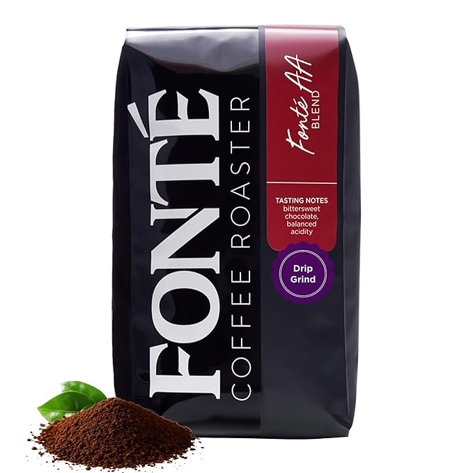 Fonte Coffee Roaster - Drip Coffee - Medium-Dark Fresh Roast - Roasted in Seattle - Single Origin - Bright Chocolately Balanced - 12 oz - Fonte AA